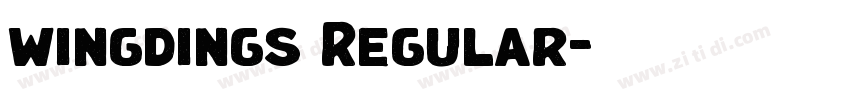 wingdings Regular字体转换 wingdings Regular字体转换